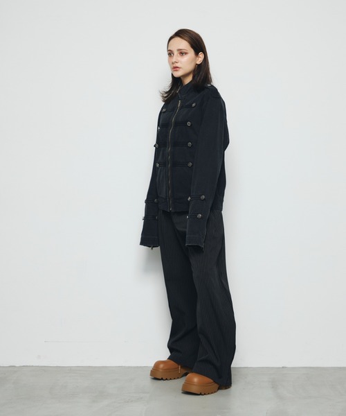 DAZE(デイズ)の「ナポレオンデザイン デニムジャケット(デニムジャケット・メンズ・ブラック系・LARGE/MEDIUM/SMALL)」の20枚目の写真