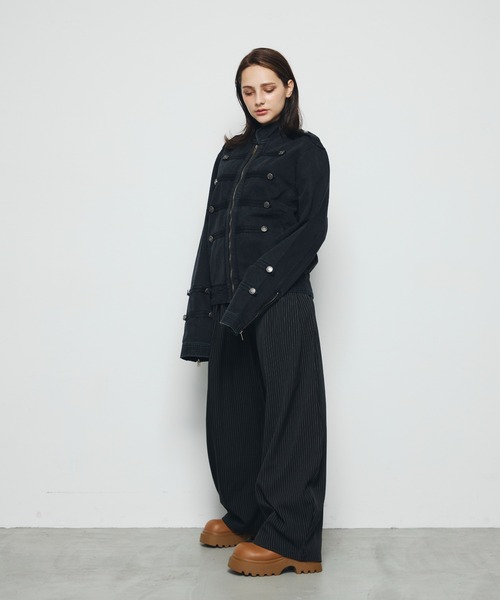 DAZE(デイズ)の「ナポレオンデザイン デニムジャケット(デニムジャケット・メンズ・ブラック系・LARGE/MEDIUM/SMALL)」の21枚目の写真