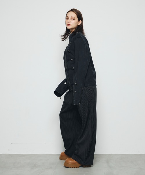 DAZE(デイズ)の「ナポレオンデザイン デニムジャケット(デニムジャケット・メンズ・ブラック系・LARGE/MEDIUM/SMALL)」の22枚目の写真