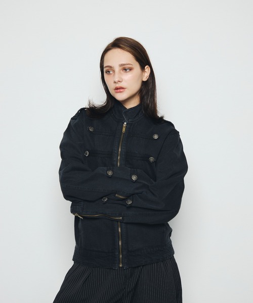 DAZE(デイズ)の「ナポレオンデザイン デニムジャケット(デニムジャケット・メンズ・ブラック系・LARGE/MEDIUM/SMALL)」の6枚目の写真
