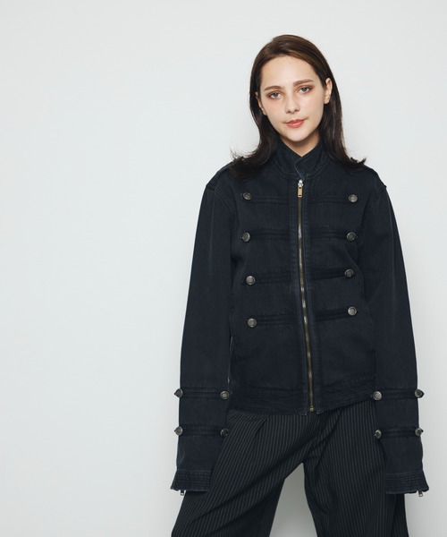 DAZE(デイズ)の「ナポレオンデザイン デニムジャケット(デニムジャケット・メンズ・ブラック系・LARGE/MEDIUM/SMALL)」の8枚目の写真