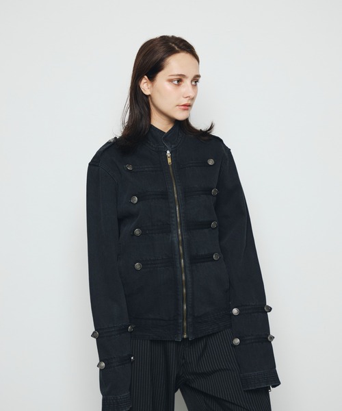 DAZE(デイズ)の「ナポレオンデザイン デニムジャケット(デニムジャケット・メンズ・ブラック系・LARGE/MEDIUM/SMALL)」の9枚目の写真