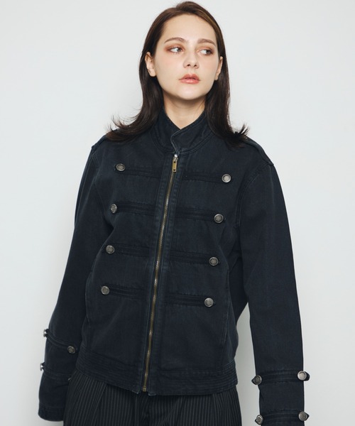 DAZE(デイズ)の「ナポレオンデザイン デニムジャケット(デニムジャケット・メンズ・ブラック系・LARGE/MEDIUM/SMALL)」の10枚目の写真