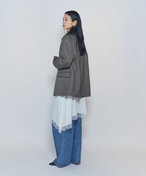 1er Arrondissement(プルミエアロンディスモン)の「ライトダブルサテンランジェリードレス(ワンピース・レディース・オフホワイト/ブラック・FREE)」の11枚目の写真