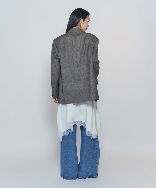 1er Arrondissement(プルミエアロンディスモン)の「ライトダブルサテンランジェリードレス(ワンピース・レディース・オフホワイト/ブラック・FREE)」の12枚目の写真