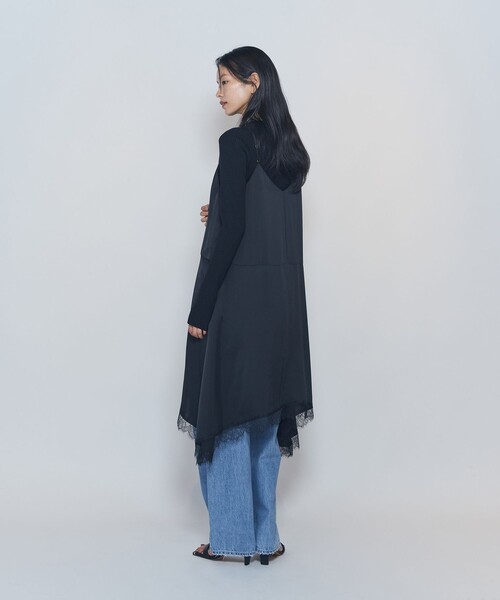 1er Arrondissement(プルミエアロンディスモン)の「ライトダブルサテンランジェリードレス(ワンピース・レディース・オフホワイト/ブラック・FREE)」の16枚目の写真