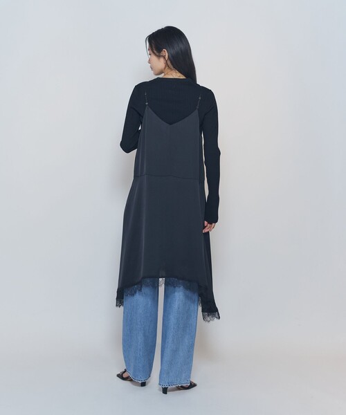 1er Arrondissement(プルミエアロンディスモン)の「ライトダブルサテンランジェリードレス(ワンピース・レディース・オフホワイト/ブラック・FREE)」の17枚目の写真