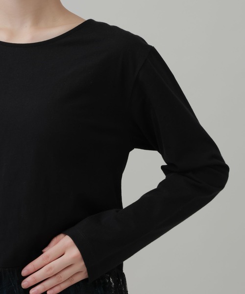 LAKOLE(ラコレ)の「アソート裾レイヤードロングスリーブ3 / 1075422(Tシャツ/カットソー・レディース・ホワイト/ブラック/オフホワイト/その他9・FREE)」の10枚目の写真