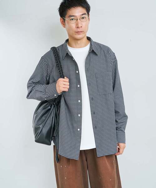 B.C STOCK（ベーセーストック）の「MODERN CHECK SHIRTS（シャツ/ブラウス・メンズ・キャメル/ブラック/ホワイト系その他・MEDIUM/LARGE）」の5枚目の写真