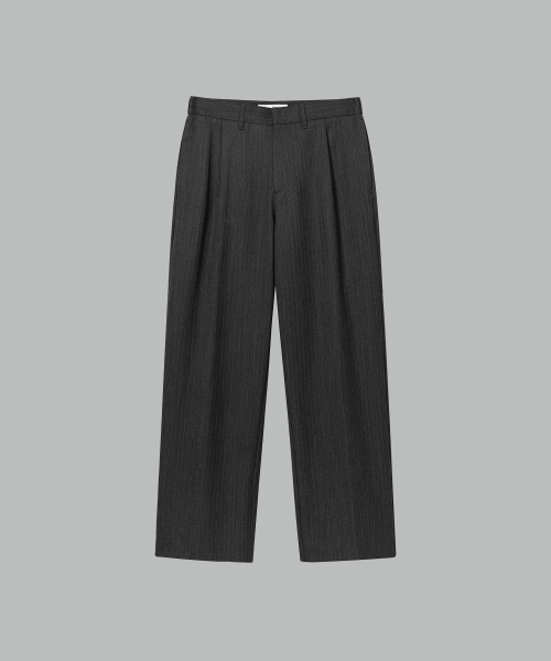 NONBLANK(ノンブランク)の「バーティカル ルーズフィット ウエストゴム スラックス_DARK GREY(スラックス・メンズ・その他・MEDIUM/LARGE/X-LARGE/XX-LARGE)」の1枚目の写真