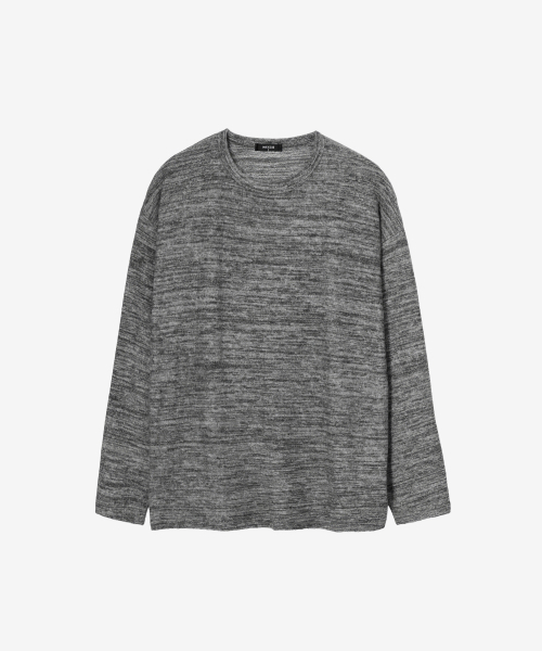 INEXCIS(イネクシス)の「スタティック ニット ロングスリーブ (Melange Grey)(Tシャツ/カットソー・レディース・その他・FREE)」の1枚目の写真