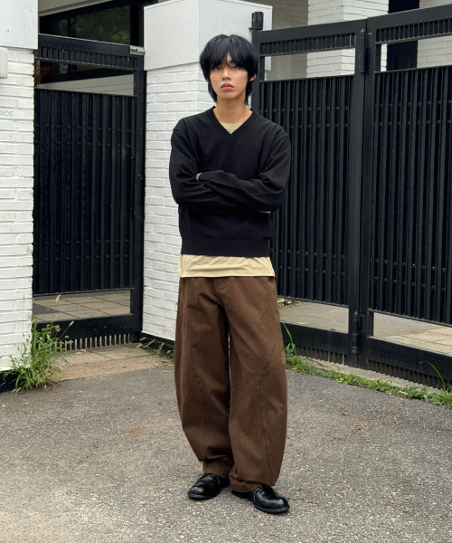SIGNATURE（シグネチャ）の「ダイイングダーツカーブドチノパンツ[ブラウン]（その他パンツ・レディース・その他・LARGE/SMALL/MEDIUM）」の3枚目の写真