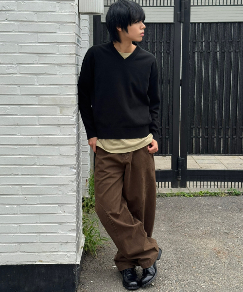SIGNATURE（シグネチャ）の「ダイイングダーツカーブドチノパンツ[ブラウン]（その他パンツ・レディース・その他・LARGE/SMALL/MEDIUM）」の4枚目の写真
