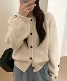 ニットクルーカーディガン