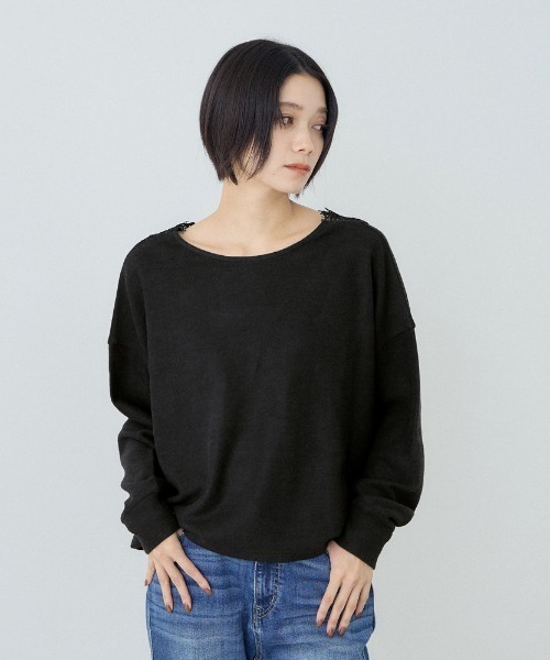 VICKY(ビッキー)の「バックレースプルオーバー(Tシャツ/カットソー・レディース・ブラック/ベージュ/ネイビー・M)」の17枚目の写真