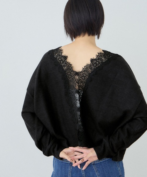 VICKY(ビッキー)の「バックレースプルオーバー(Tシャツ/カットソー・レディース・ブラック/ベージュ/ネイビー・M)」の19枚目の写真