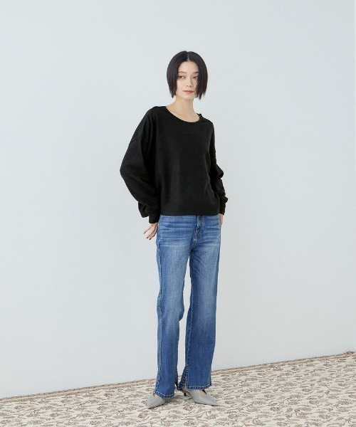 VICKY(ビッキー)の「バックレースプルオーバー(Tシャツ/カットソー・レディース・ブラック/ベージュ/ネイビー・M)」の9枚目の写真