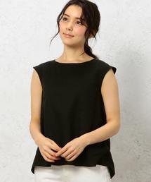 green label relaxing | CB ハードマンズリネン FLA N/SL ブラウス◆(シャツ/ブラウス)