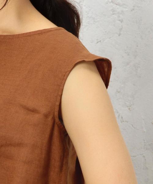 green label relaxing（グリーンレーベルリラクシング）の「CB ハードマンズリネン FLA N/SL ブラウス◆（シャツ/ブラウス・レディース・ホワイト/ブラック/オレンジ系その他・FREE）」の14枚目の写真