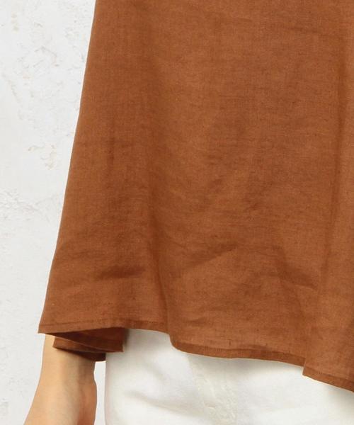 green label relaxing（グリーンレーベルリラクシング）の「CB ハードマンズリネン FLA N/SL ブラウス◆（シャツ/ブラウス・レディース・ホワイト/ブラック/オレンジ系その他・FREE）」の15枚目の写真