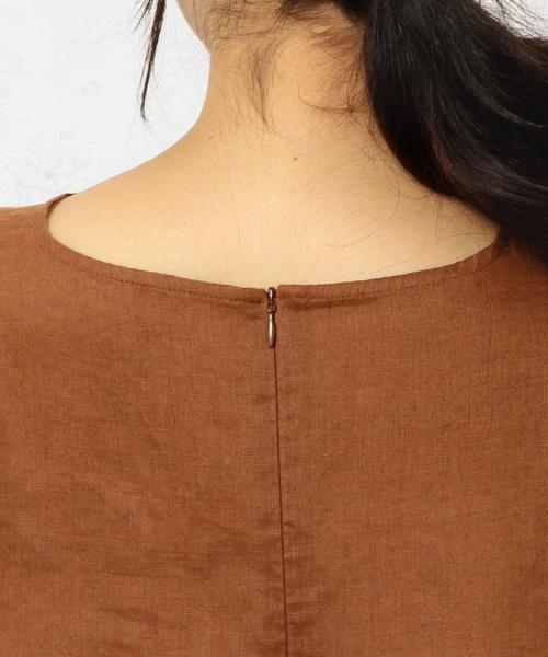 green label relaxing（グリーンレーベルリラクシング）の「CB ハードマンズリネン FLA N/SL ブラウス◆（シャツ/ブラウス・レディース・ホワイト/ブラック/オレンジ系その他・FREE）」の17枚目の写真