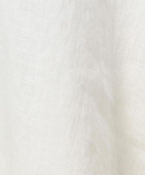 green label relaxing（グリーンレーベルリラクシング）の「CB ハードマンズリネン FLA N/SL ブラウス◆（シャツ/ブラウス・レディース・ホワイト/ブラック/オレンジ系その他・FREE）」の10枚目の写真