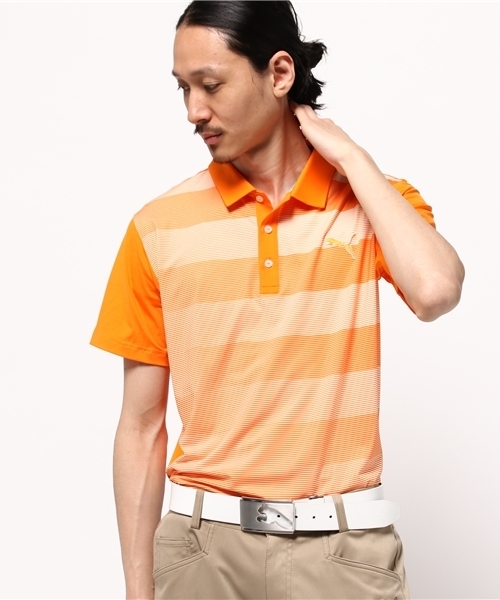 Puma オレンジ ポロシャツ リッキーファウラー Puma オレンジ ポロシャツ リッキーファウラー PUMA（プーマ）の
