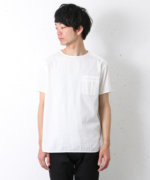 URBAN RESEARCH DOORS MENS(アーバンリサーチ ドアーズ メンズ)の「DOORS Broad Cloth S/S Tee(シャツ/ブラウス・メンズ・カーキ/オフホワイト/ブルー・40/38)」の5枚目の写真