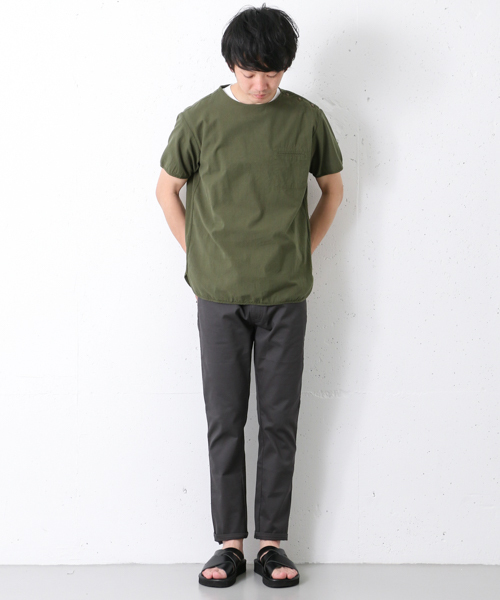 URBAN RESEARCH DOORS MENS(アーバンリサーチ ドアーズ メンズ)の「DOORS Broad Cloth S/S Tee(シャツ/ブラウス・メンズ・カーキ/オフホワイト/ブルー・40/38)」の8枚目の写真