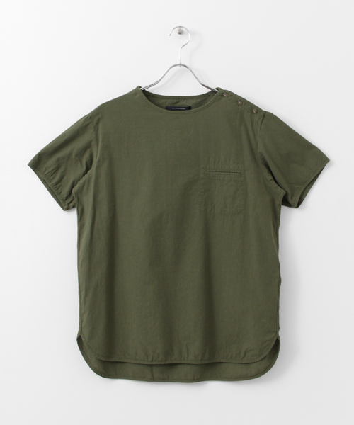 URBAN RESEARCH DOORS MENS(アーバンリサーチ ドアーズ メンズ)の「DOORS Broad Cloth S/S Tee(シャツ/ブラウス・メンズ・カーキ/オフホワイト/ブルー・40/38)」の21枚目の写真