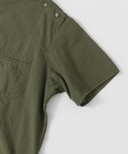 URBAN RESEARCH DOORS MENS(アーバンリサーチ ドアーズ メンズ)の「DOORS Broad Cloth S/S Tee(シャツ/ブラウス・メンズ・カーキ/オフホワイト/ブルー・40/38)」の14枚目の写真