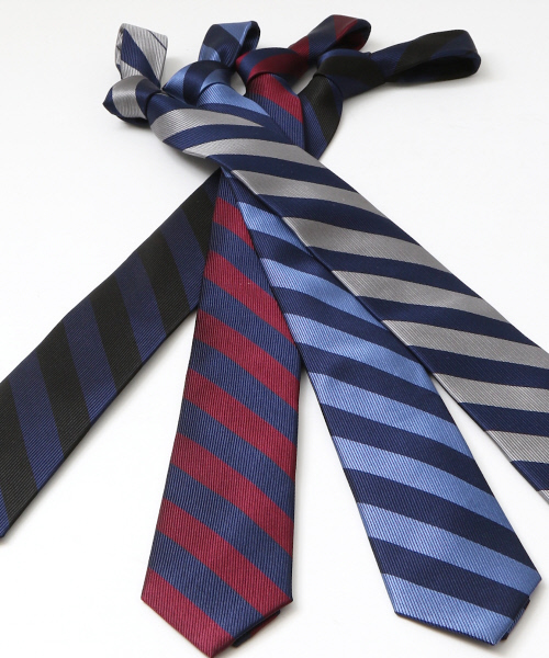 ABAHOUSE(アバハウス)の「【WEB別注】レジメンタルタイ(ネクタイ・メンズ・ネイビー/グレー/ブルー/ボルドー・FREE)」の8枚目の写真