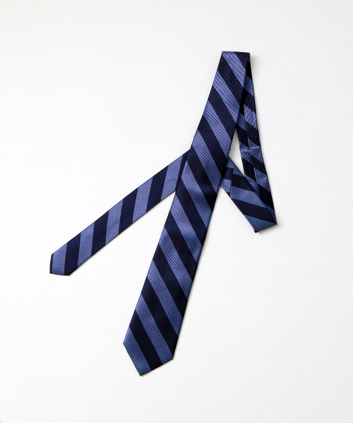 ABAHOUSE(アバハウス)の「【WEB別注】レジメンタルタイ(ネクタイ・メンズ・ネイビー/グレー/ブルー/ボルドー・FREE)」の9枚目の写真