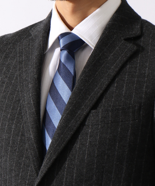 ABAHOUSE(アバハウス)の「【WEB別注】レジメンタルタイ(ネクタイ・メンズ・ネイビー/グレー/ブルー/ボルドー・FREE)」の18枚目の写真