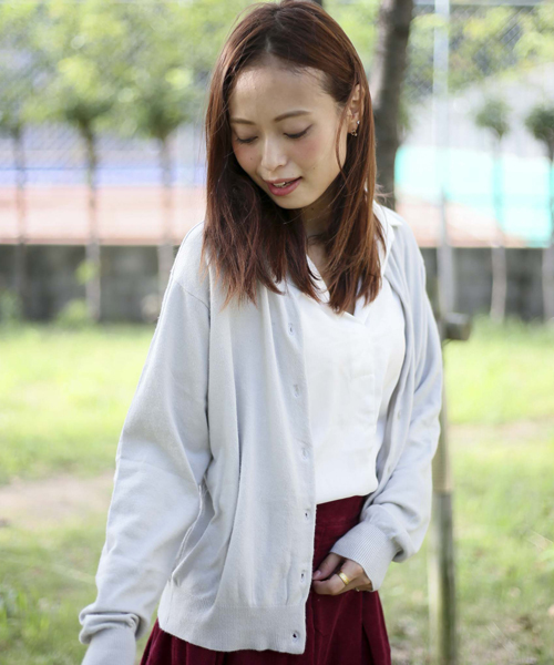 Denime(ドゥニーム)の「ベーシックカーディガン(カーディガン/ボレロ・レディース・ブラック/ブルー系その他5/ワイン/グレー/ブラック系その他5・FREE)」の13枚目の写真