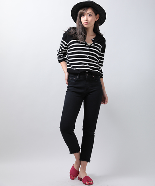 Denime(ドゥニーム)の「ベーシックカーディガン(カーディガン/ボレロ・レディース・ブラック/ブルー系その他5/ワイン/グレー/ブラック系その他5・FREE)」の20枚目の写真