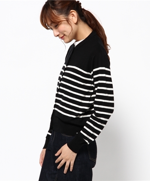 Denime(ドゥニーム)の「ベーシックカーディガン(カーディガン/ボレロ・レディース・ブラック/ブルー系その他5/ワイン/グレー/ブラック系その他5・FREE)」の7枚目の写真