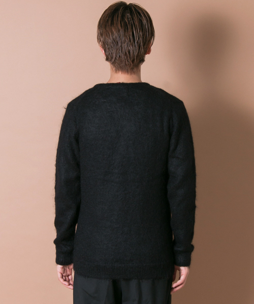 URBAN RESEARCH（アーバンリサーチ）の「URiD モヘヤVカーディガン（カーディガン/ボレロ・メンズ・キャメル/ブラック・MEDIUM/LARGE）」の5枚目の写真