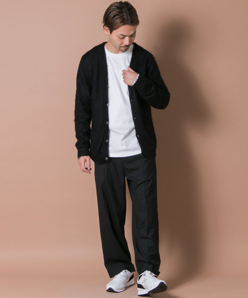 URBAN RESEARCH（アーバンリサーチ）の「URiD モヘヤVカーディガン（カーディガン/ボレロ・メンズ・キャメル/ブラック・MEDIUM/LARGE）」の6枚目の写真