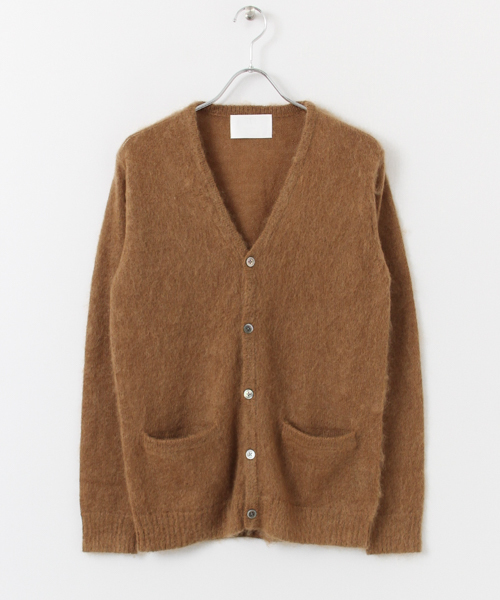 URBAN RESEARCH（アーバンリサーチ）の「URiD モヘヤVカーディガン（カーディガン/ボレロ・メンズ・キャメル/ブラック・MEDIUM/LARGE）」の14枚目の写真