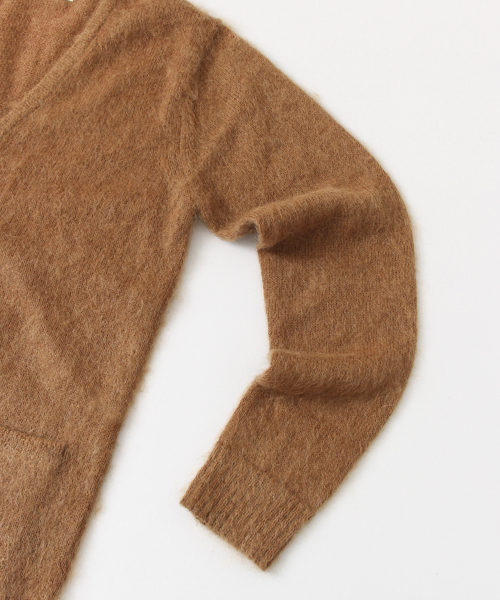 URBAN RESEARCH（アーバンリサーチ）の「URiD モヘヤVカーディガン（カーディガン/ボレロ・メンズ・キャメル/ブラック・MEDIUM/LARGE）」の17枚目の写真