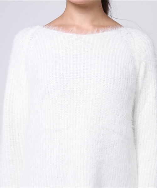 archives（アルシーヴ）の「テンタッチ片畦プルオーバー（ニット/セーター・レディース・オフホワイト/グレー/ピンク/サックスブルー・MEDIUM）」の13枚目の写真