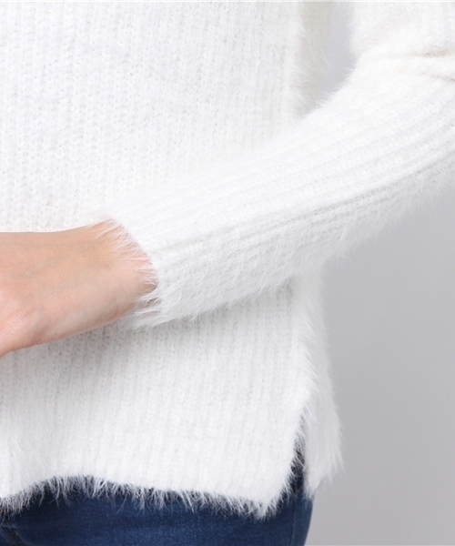 archives（アルシーヴ）の「テンタッチ片畦プルオーバー（ニット/セーター・レディース・オフホワイト/グレー/ピンク/サックスブルー・MEDIUM）」の14枚目の写真