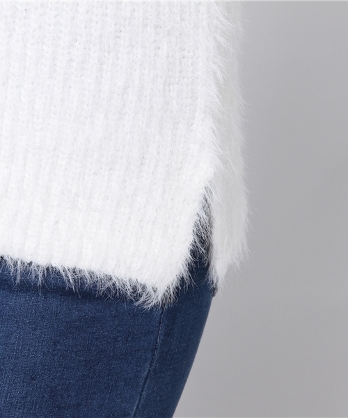 archives（アルシーヴ）の「テンタッチ片畦プルオーバー（ニット/セーター・レディース・オフホワイト/グレー/ピンク/サックスブルー・MEDIUM）」の15枚目の写真