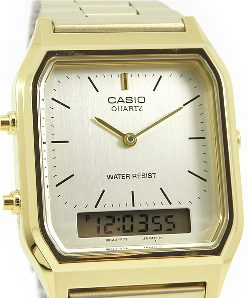 AMERICAN RAG CIE（アメリカンラグシー）の「CASIO（カシオ）時計　BRI-AQ-230GA（アナログ腕時計・メンズ・ゴールド・ﾌﾘ-）」の4枚目の写真