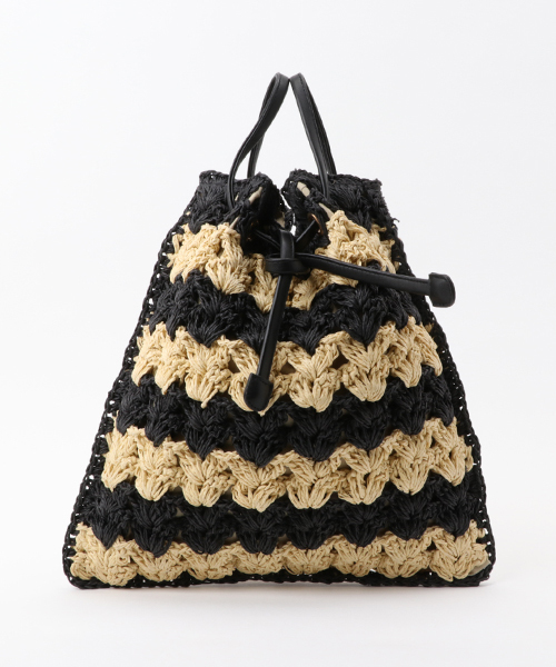 Casselini（キャセリーニ）の「casselini:ミックスカラートート（トートバッグ・レディース・ブラック/ホワイト・ONE SIZE）」の2枚目の写真