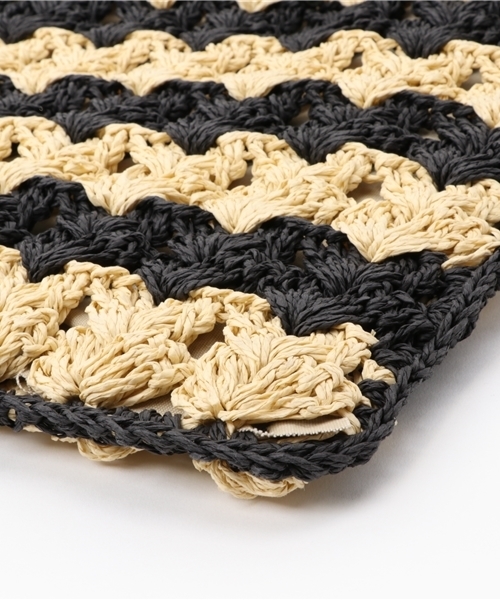 Casselini（キャセリーニ）の「casselini:ミックスカラートート（トートバッグ・レディース・ブラック/ホワイト・ONE SIZE）」の4枚目の写真