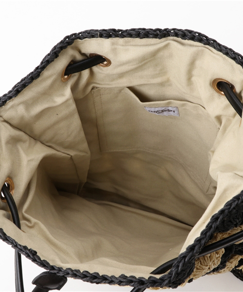 Casselini（キャセリーニ）の「casselini:ミックスカラートート（トートバッグ・レディース・ブラック/ホワイト・ONE SIZE）」の5枚目の写真