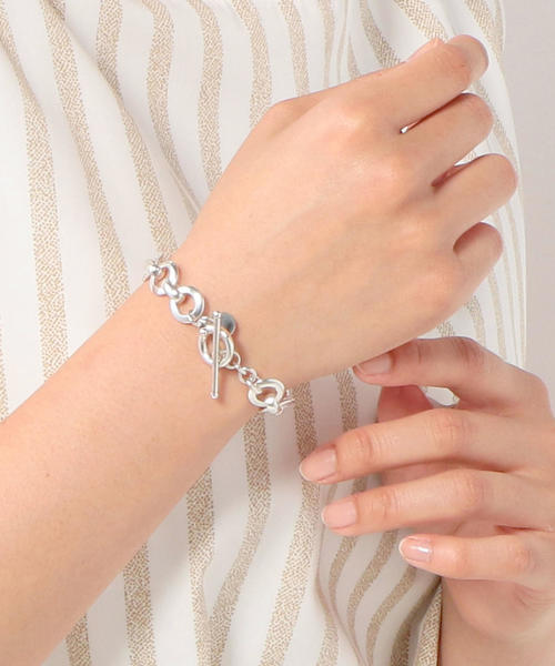 PHILIPPE AUDIBERT(フィリップ オーディベール)の「PHILIPPE AUDIBERT(フィリップオーディベール)リングチェーンブレスレット(ブレスレット・レディース・シルバー・フリ-)」の5枚目の写真