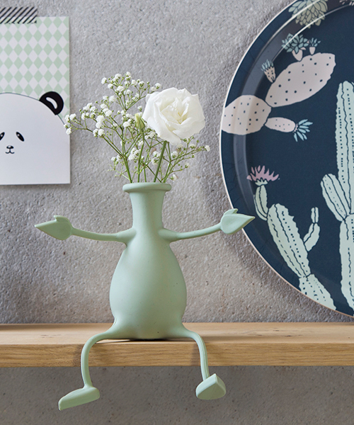 Entre Square アントレスクエアー の Pelegdesign フレンドリーベース フロリーノ 花瓶 ミント フラワーベース Wear